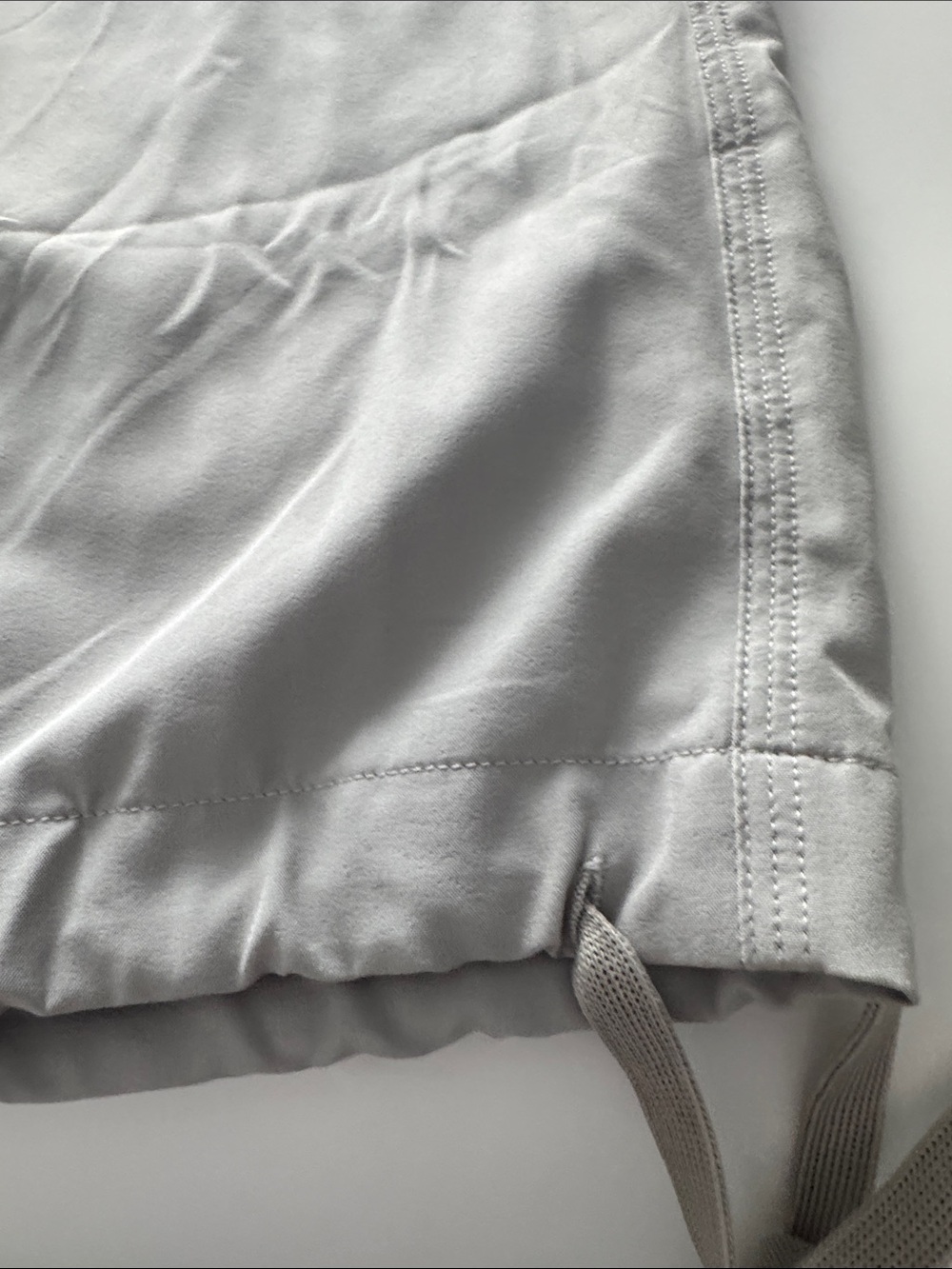 Light Gray Women's Cargo Ankle Pants with Drawstring Waist - Picture 5 of 8